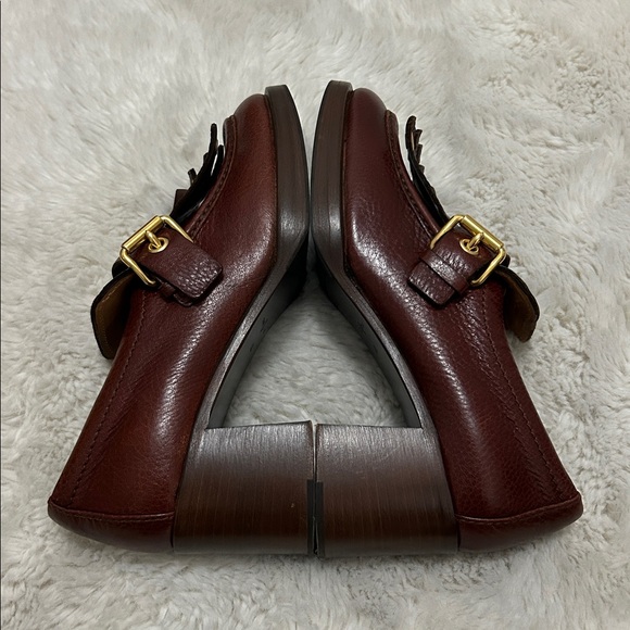 The Original Car Shoe Calzature Donna Cordovan Leather Heeled Loafer - Picture 7 of 12